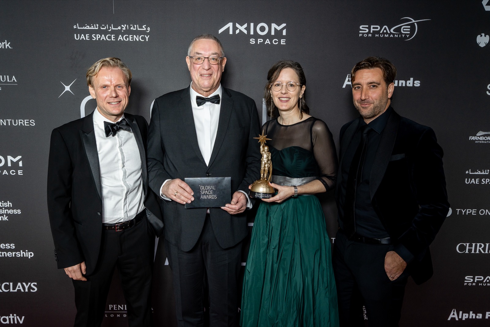 The Starlab Space team accepting the Partnership of the Year award at the 2025 Global Space Awards